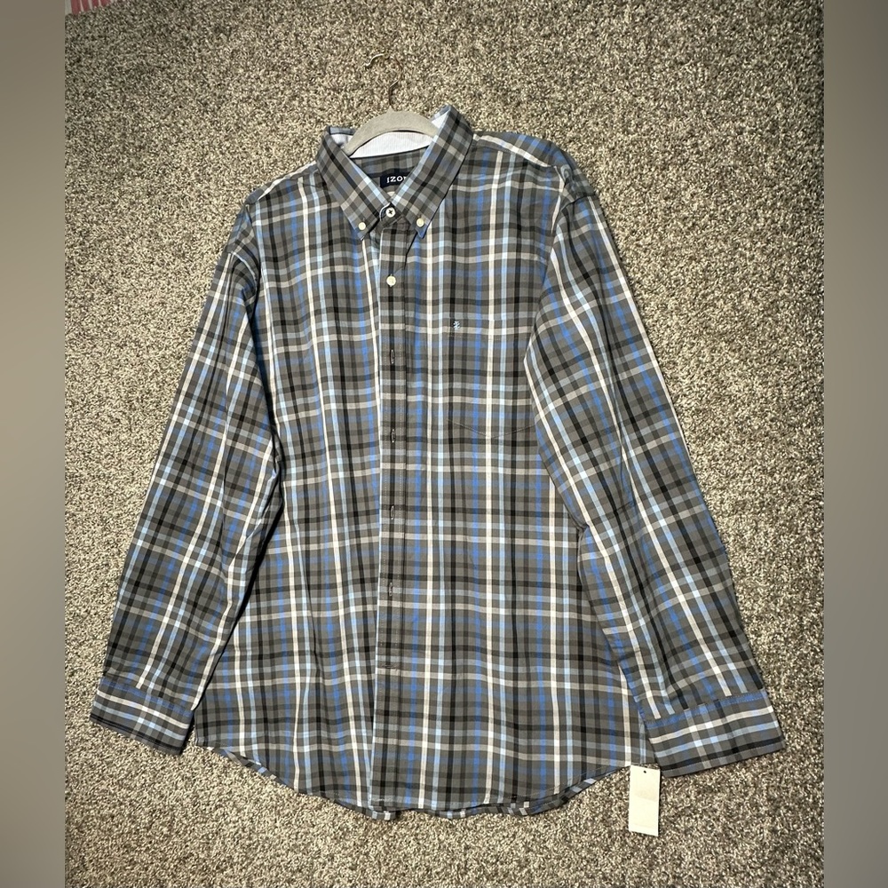 NWT Men’s IZOD Classic Button-Down Shirt Size XXL - Picture 3 of 6